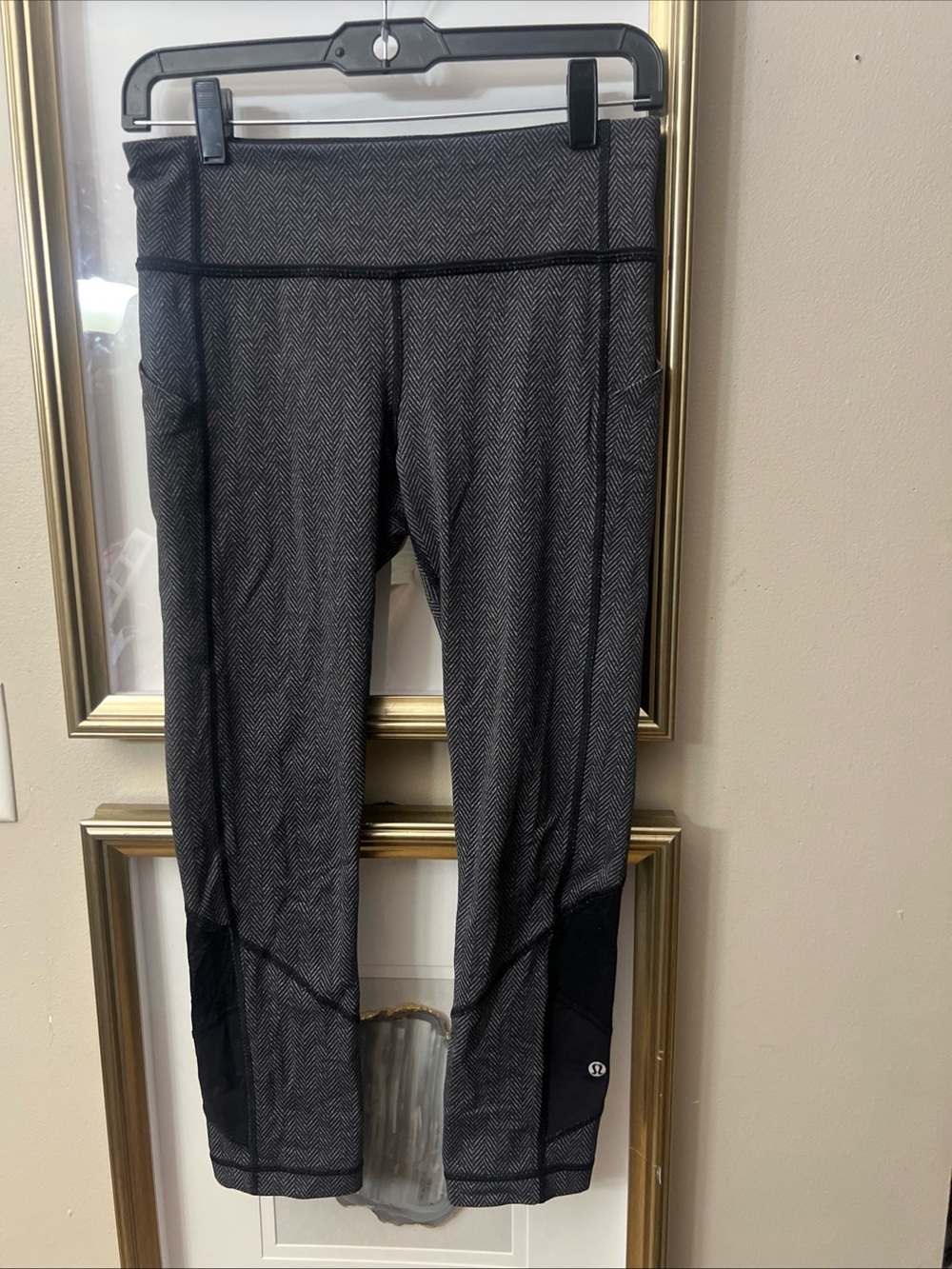 Lululemon Pace Rival Crop *22" Size 6 W6ACIS Heathered Black